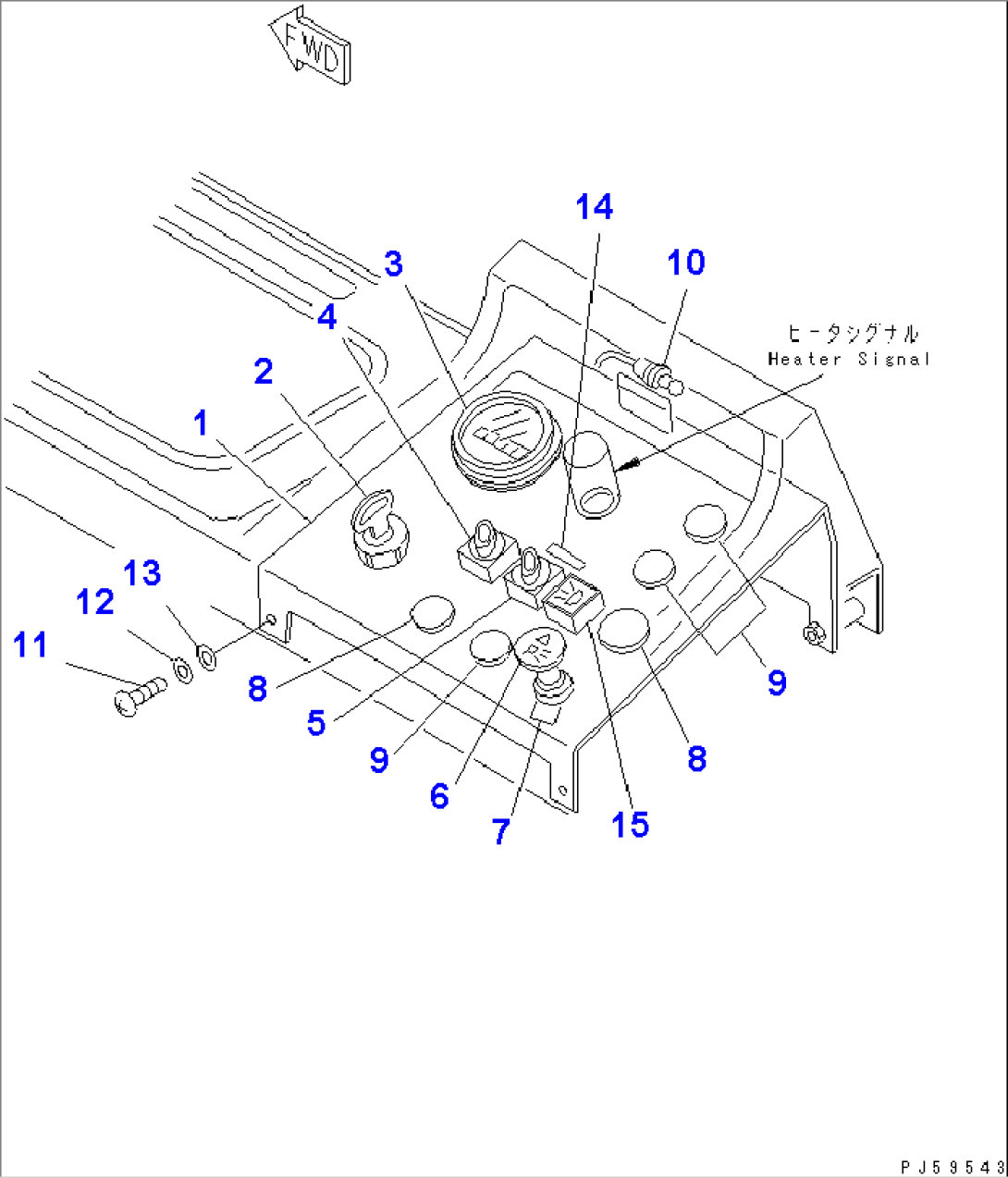 INSTRUMENT PANEL (WITH FOG LAMP)(#6001-)