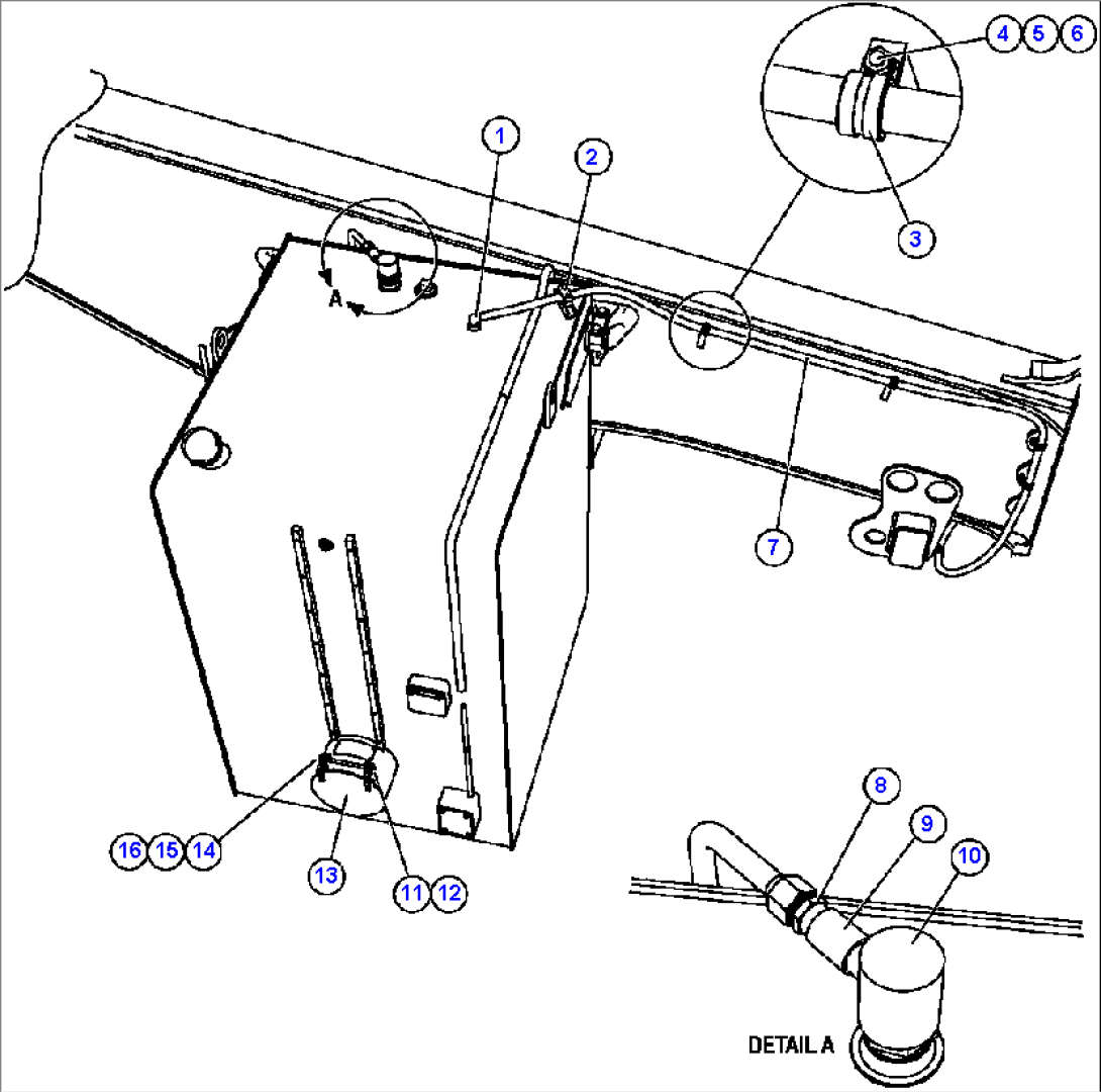 FUEL SYSTEM PIPING 1/3 (S/N A30581 & UP)