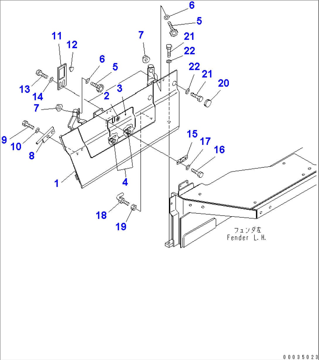 ENGINE SIDE COVER (LOWER) (FOR POOR FUEL)(#67001-67013)