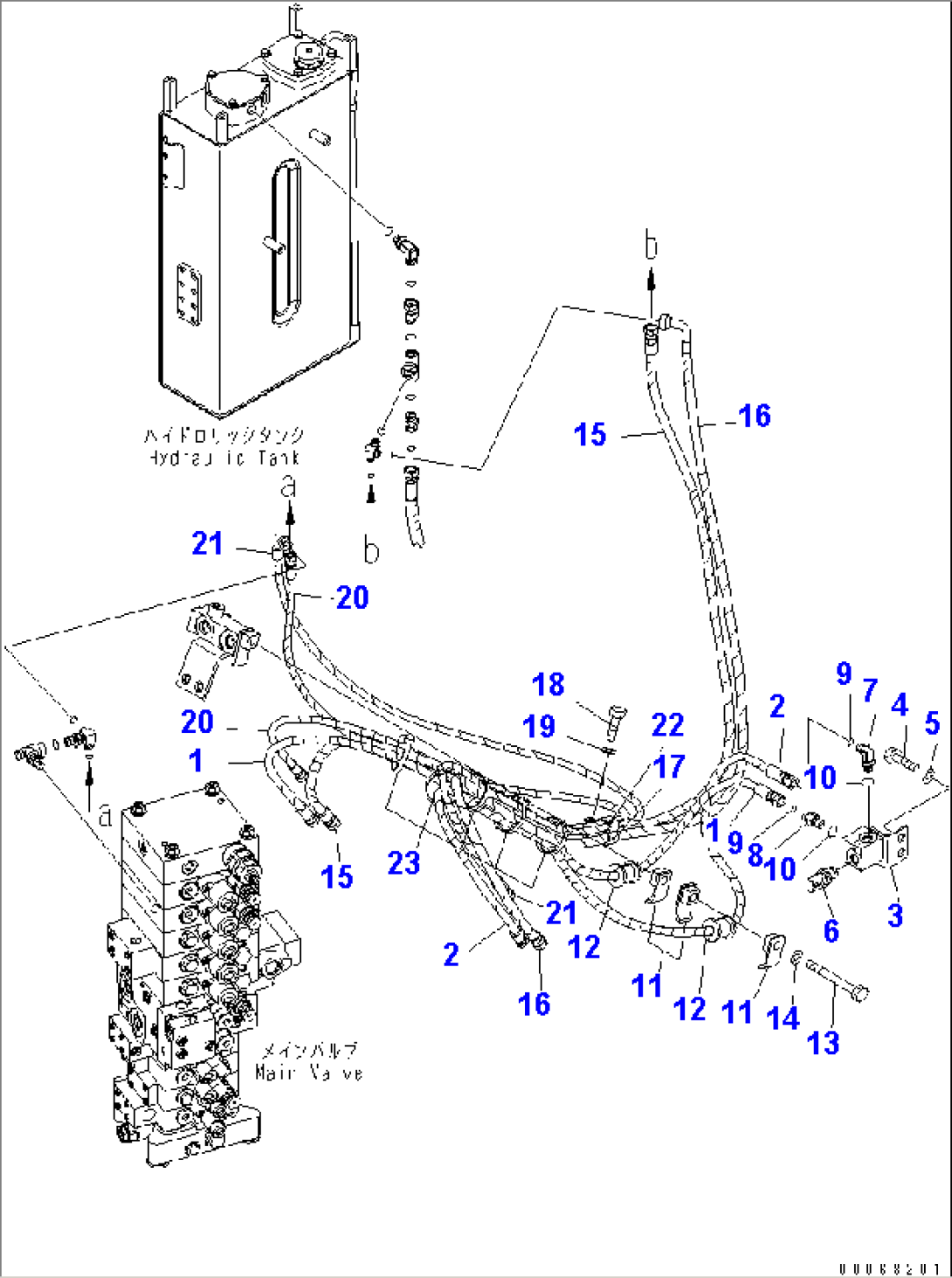 BOOM LINE (HOLDING HOSE) (ABLE TO AVAIL FOR VARIABLE 2-PIECES BOOM)(#20001-)
