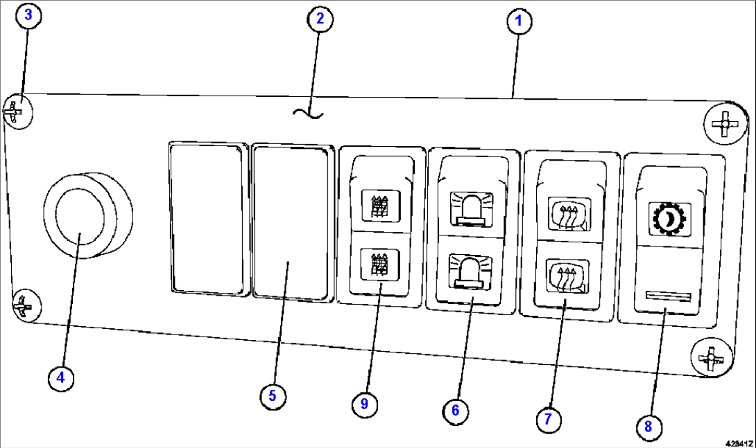 LOWER RH DASH MODULE EM4321
