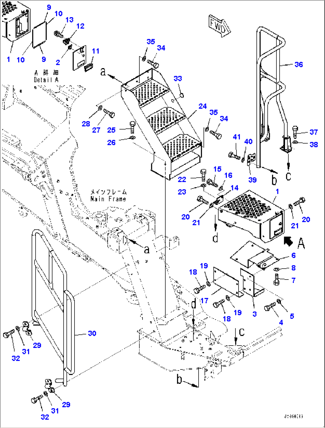 Stairway, Step and Handrail (2/2) (#50001-)