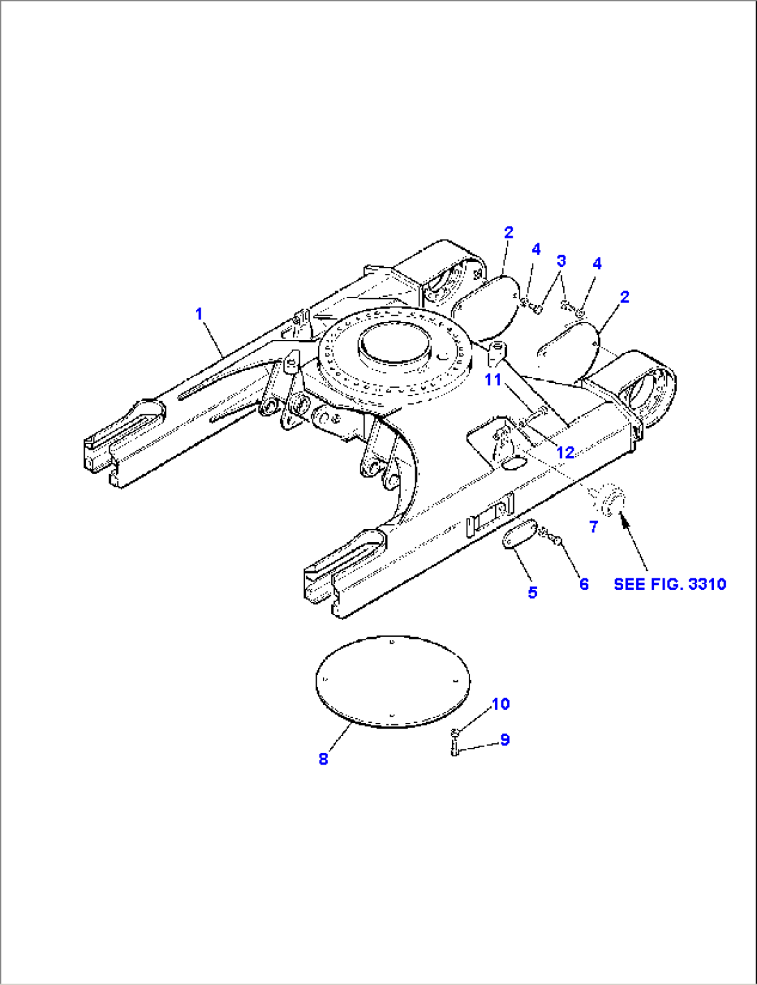 UNDER CARRIAGE (FOR RUBBER SHOE)