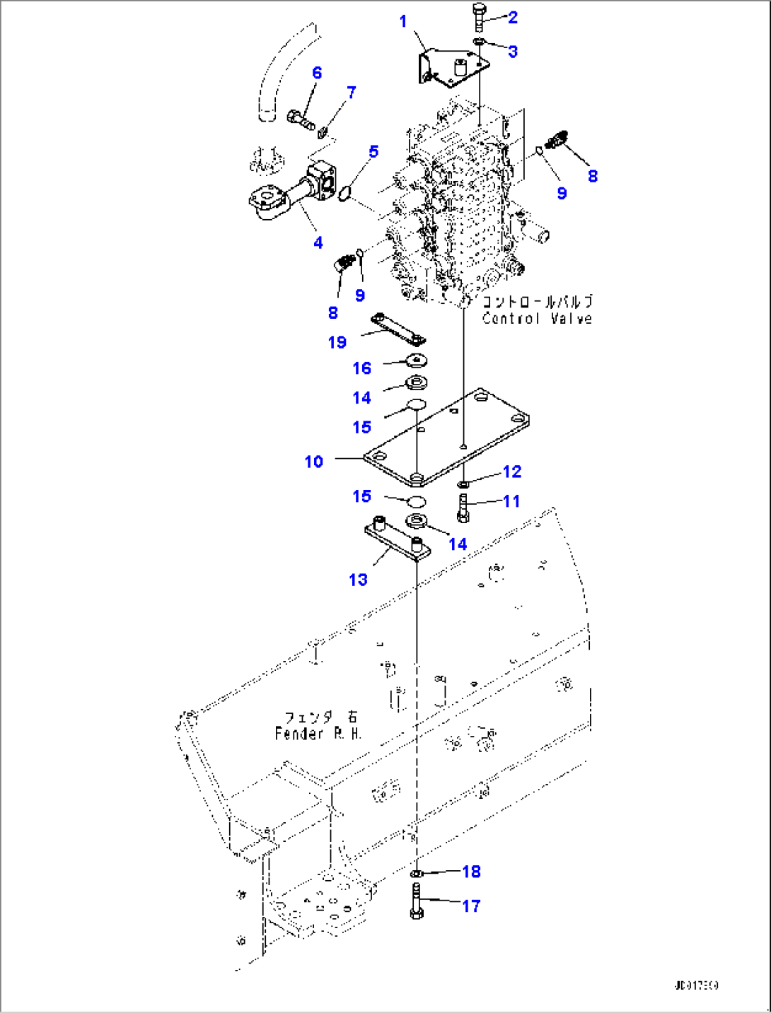 Fender, Control Valve Mounting (#11609-)