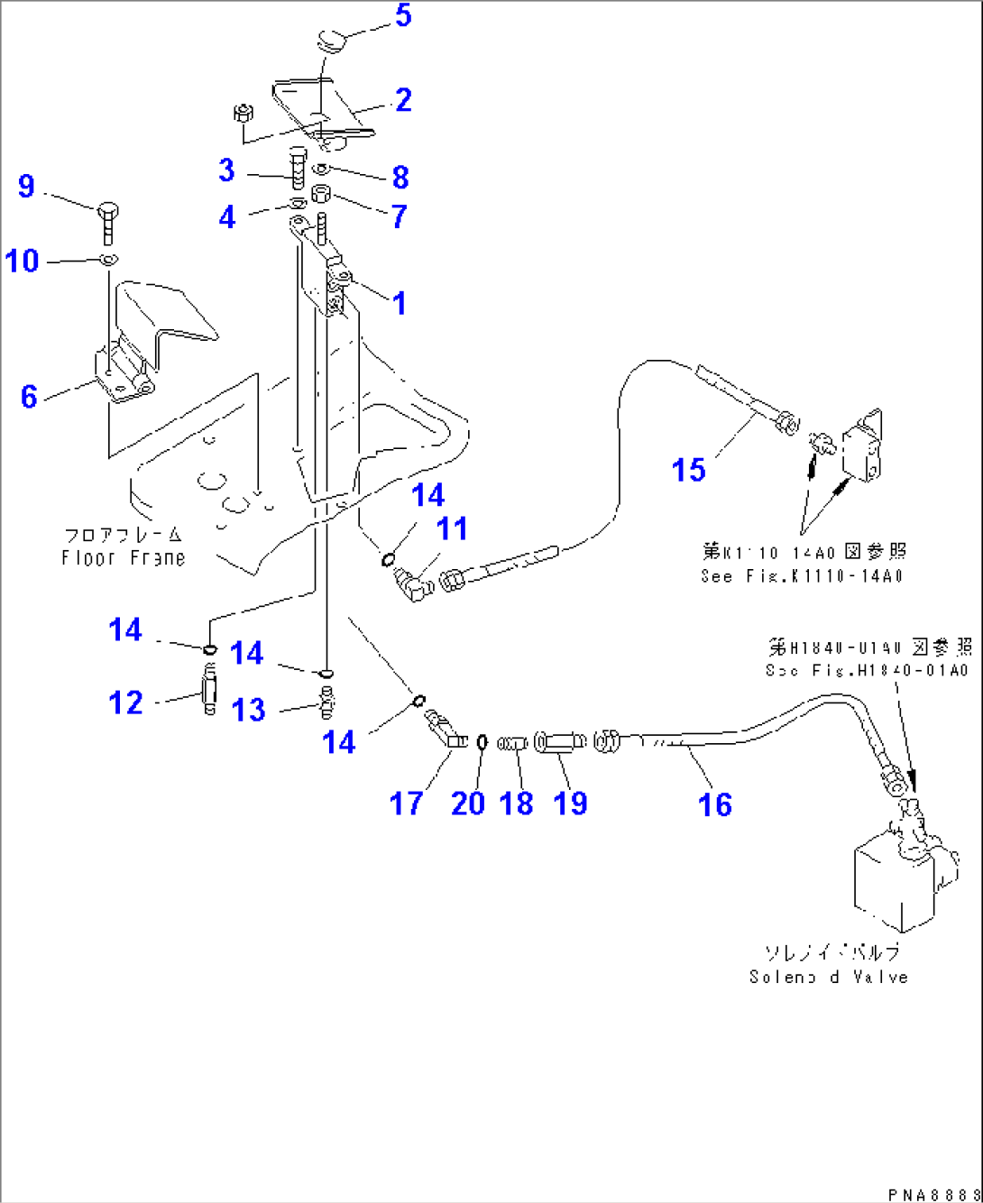 FLOOR FRAME (OFFSET CONTROL)(#10371-)
