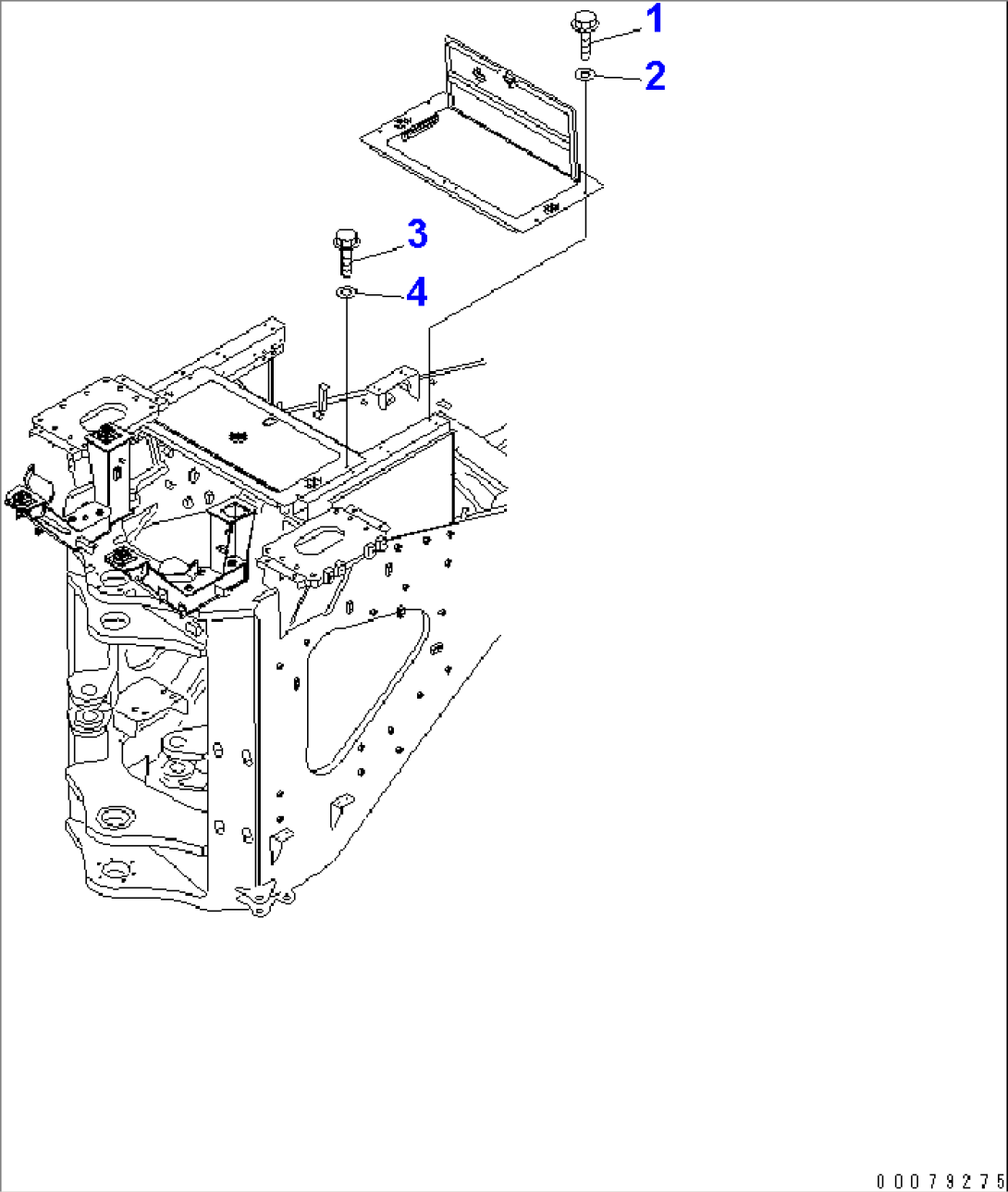 FUEL TANK (LADDER MOUNTING PARTS)(#50042-)