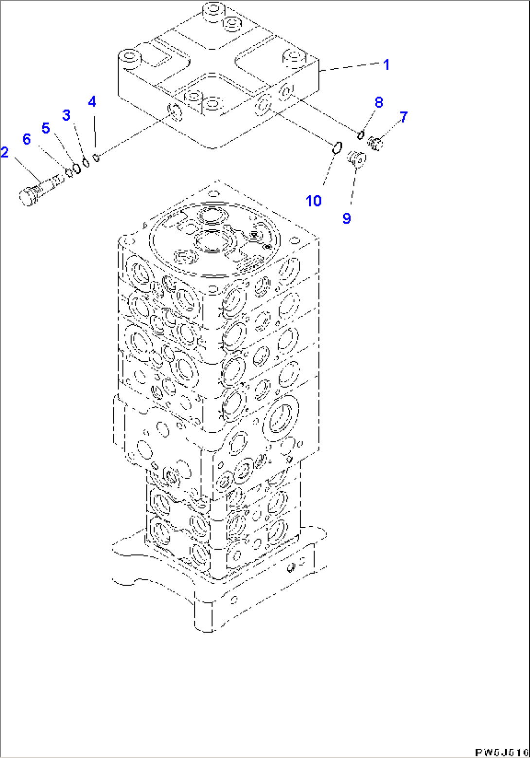 Main Control Valve With Service Valve, 1-actuator(#C30001-)