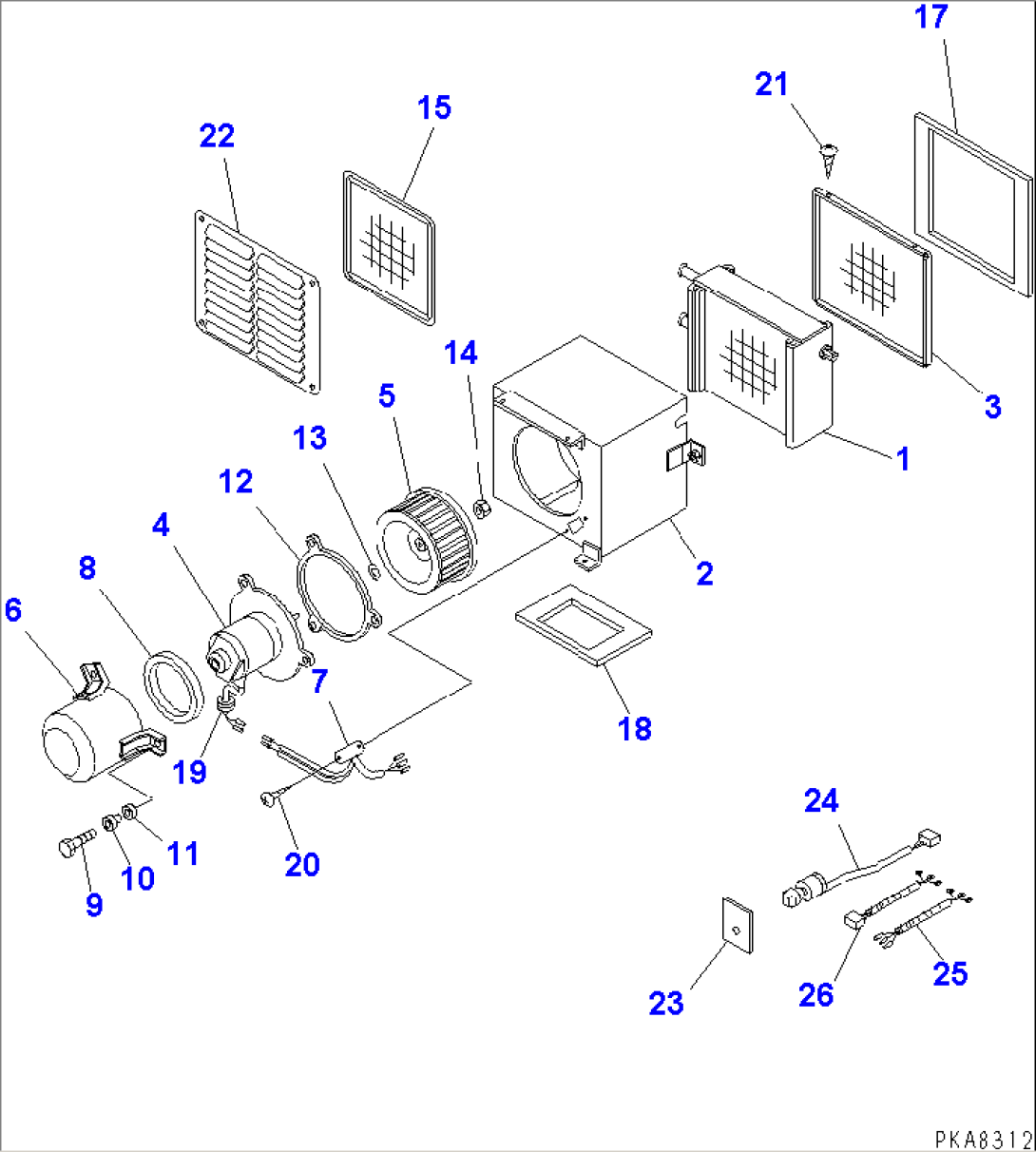 CAR HEATER UNIT