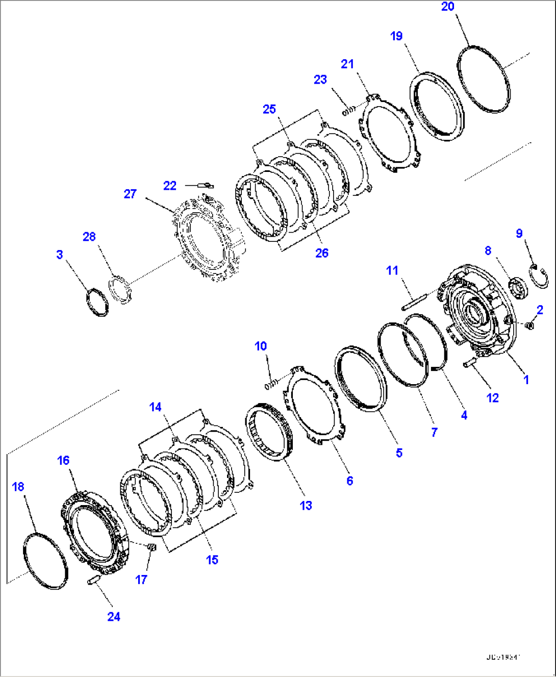 Power Train, 1st and 2nd Housing (#20003-)