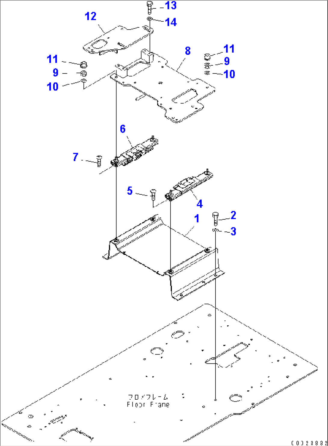 FLOOR FRAME (BASE)(#K40392-)
