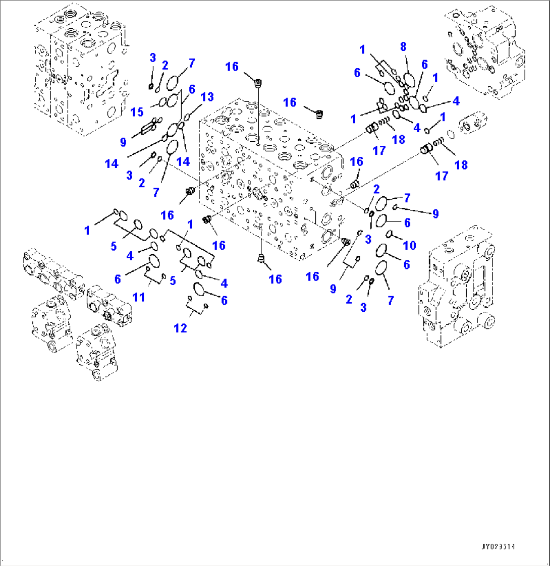 Control Valve, Inner Parts (4/25) (#80065-)