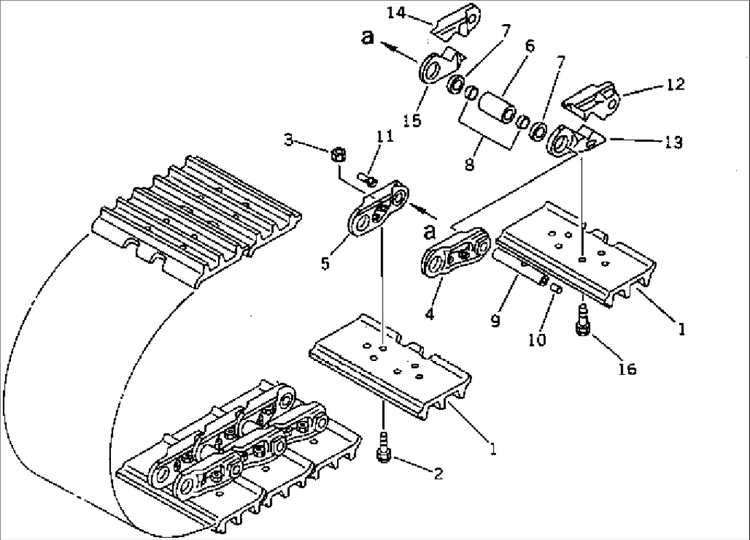 TRACK SHOE (LUBRICATE TYPE) (TRIPLE GROUSER)