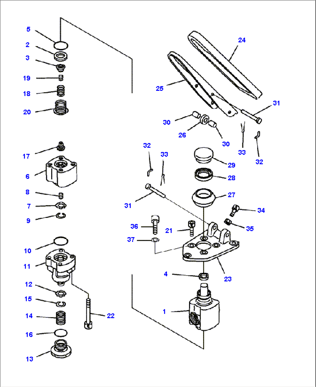 K0200-19A0 FLOOR BRAKE VALVE (S/N A11185- UP)