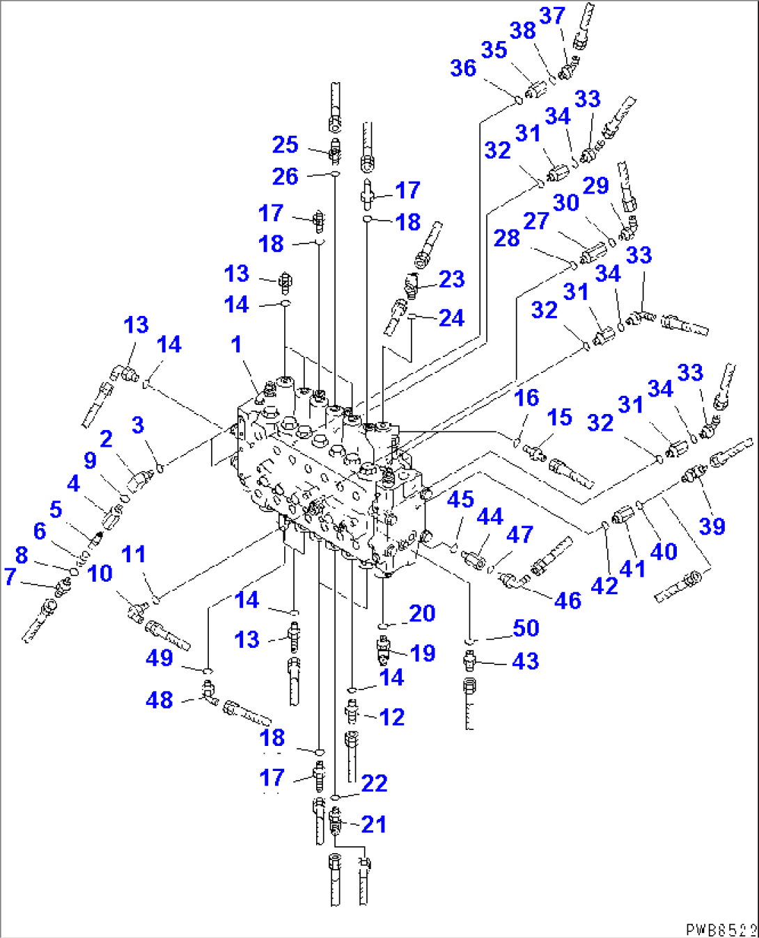 MAIN VALVE (CONNECTING PARTS)(#12001-)