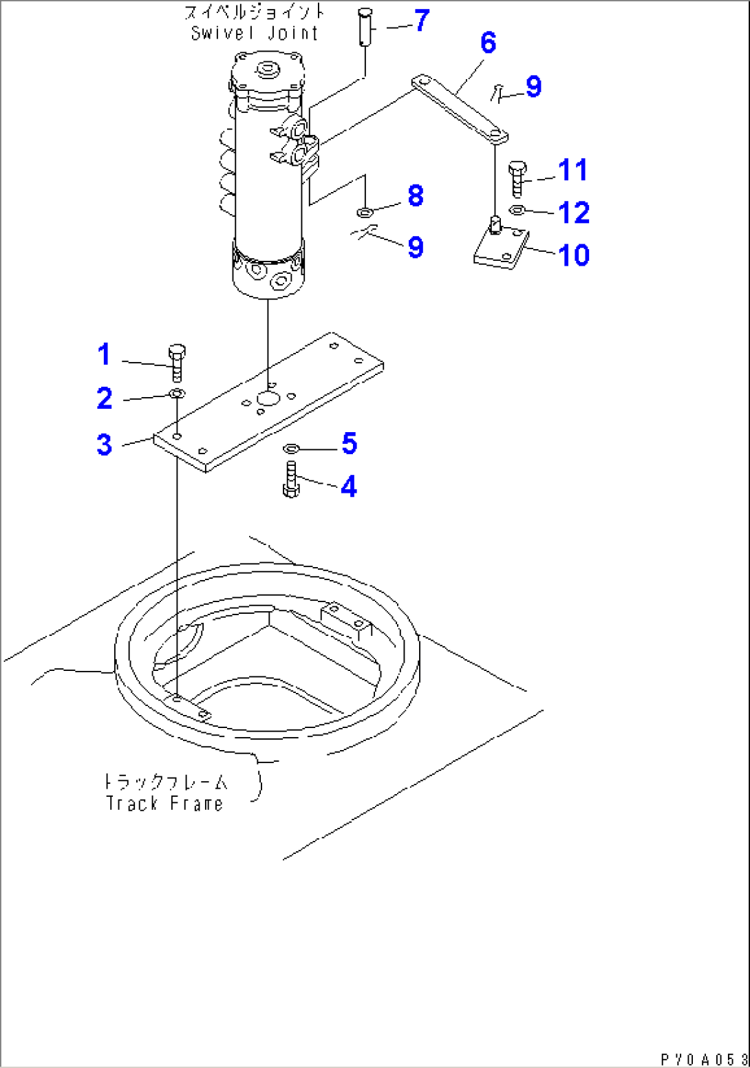 SWIVEL JOINT MOUNTING PARTS (FOR POWER ANGLE POWER TILT)