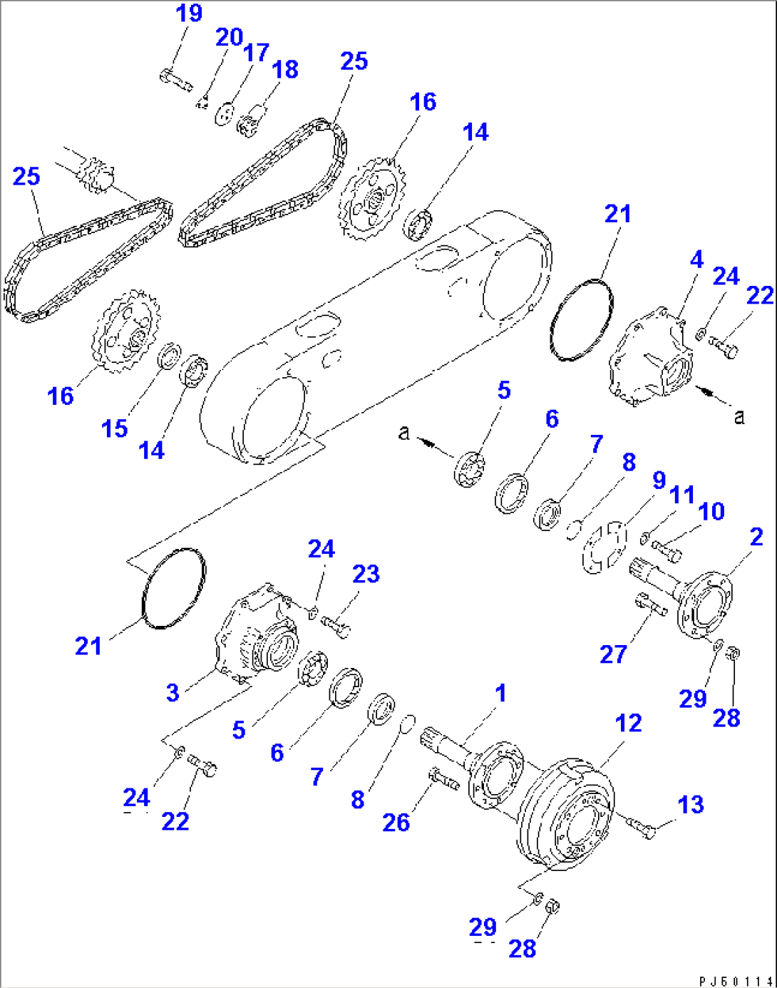 TANDEM DRIVE GEAR AND CHAIN(#5001-5099)