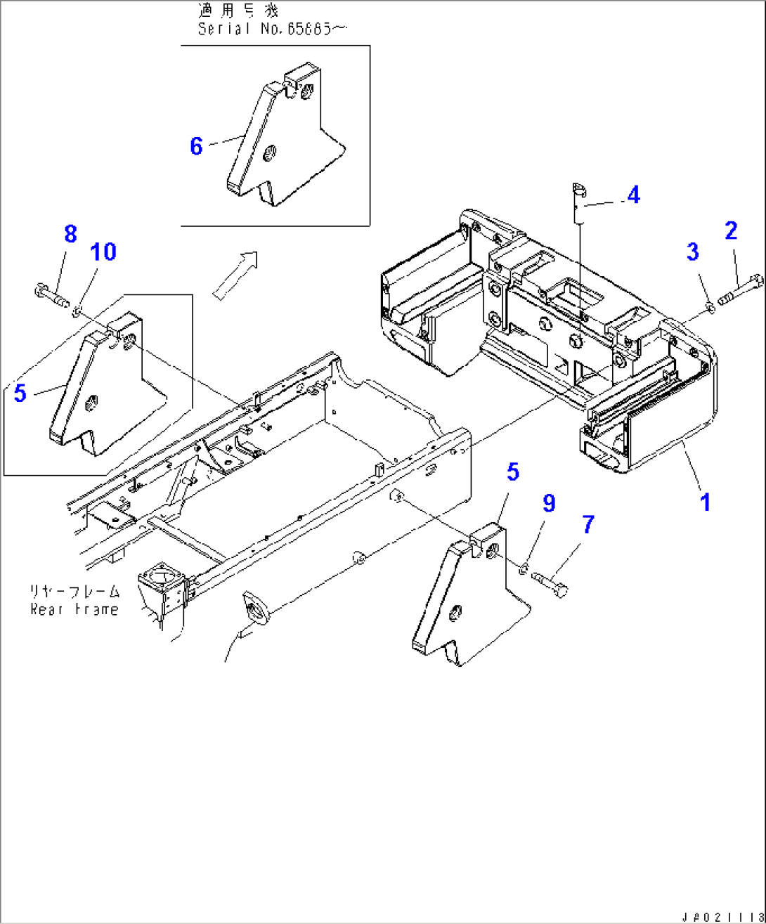 COUNTERWEIGHT (ADDITIONAL WEIGHT) (EXCEPT JAPAN)