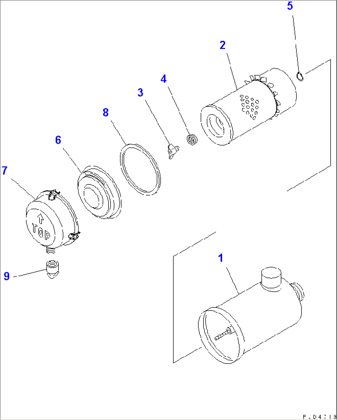 AIR CLEANER (SINGLE ELEMENT TYPE)