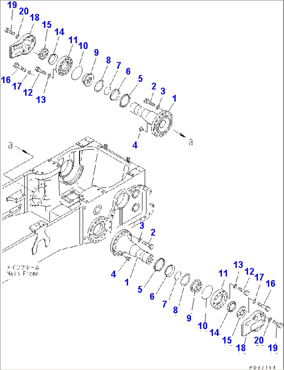 PIVOT SHAFT (FOR PITCH DOZER)