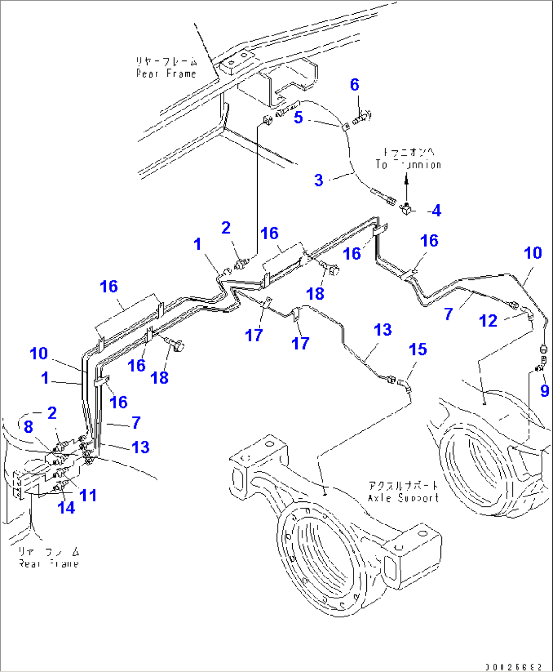 REMOTE GREASE (WITH BRAKE COOLING SYSTEM)(#52001-52405)