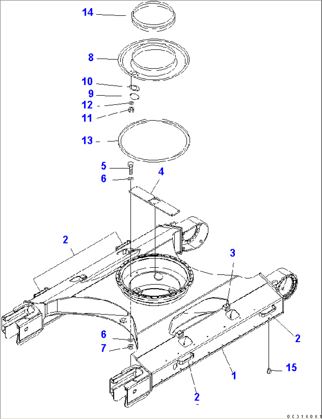 TRACK FRAME (WITH UNDER COVER)(#21222-)
