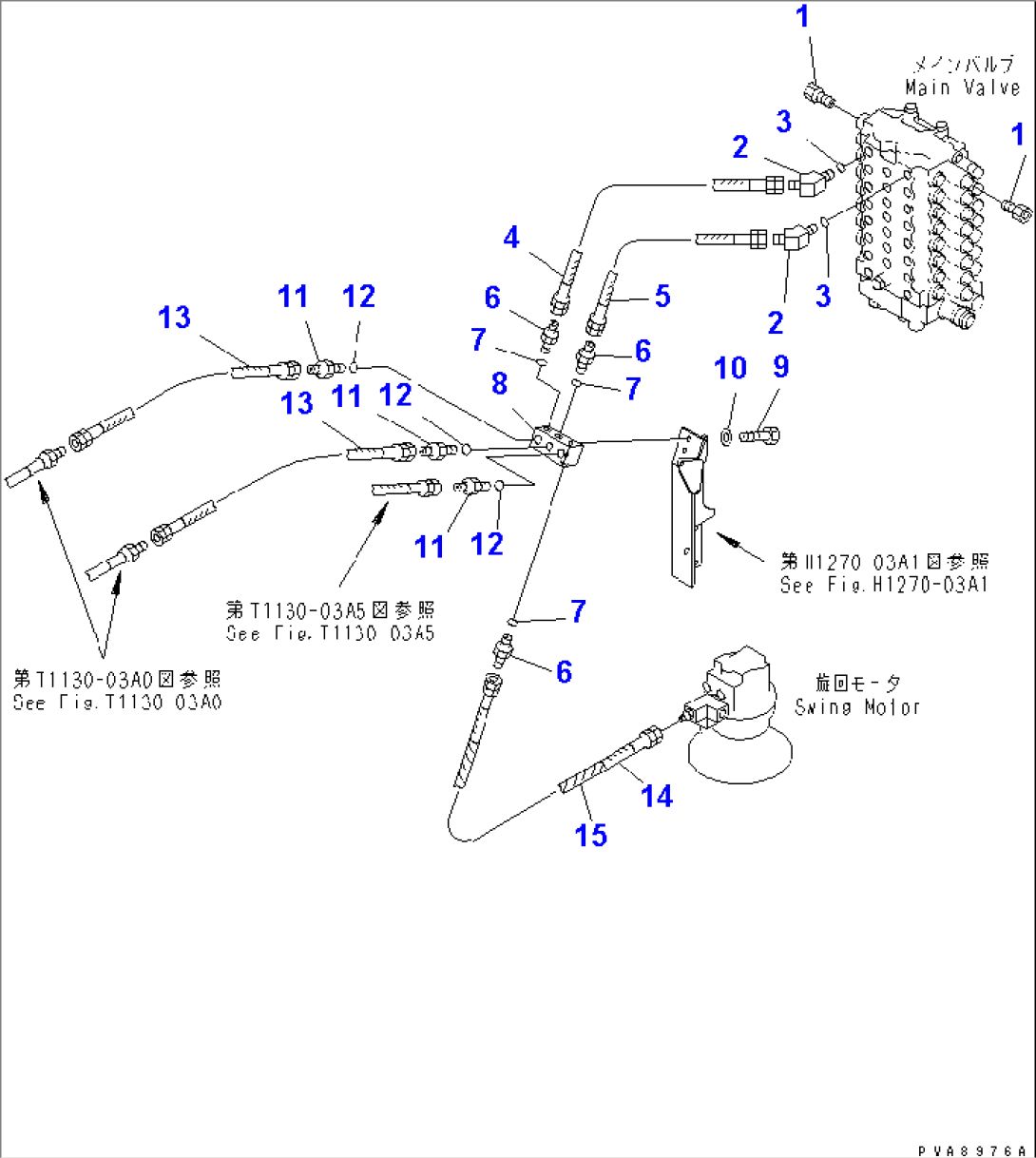 ATTACHMENT PIPING LINE (ATTACHMENT LINE) (FOR ROTARY ARM)