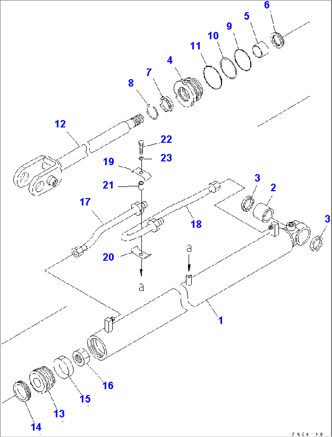 LIFT CYLINDER(#10001-11500)