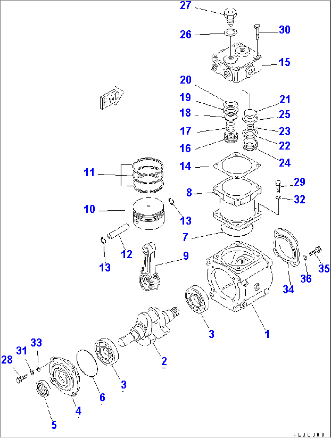 AIR COMPRESSOR (INNER PARTS)(#10276-40172)