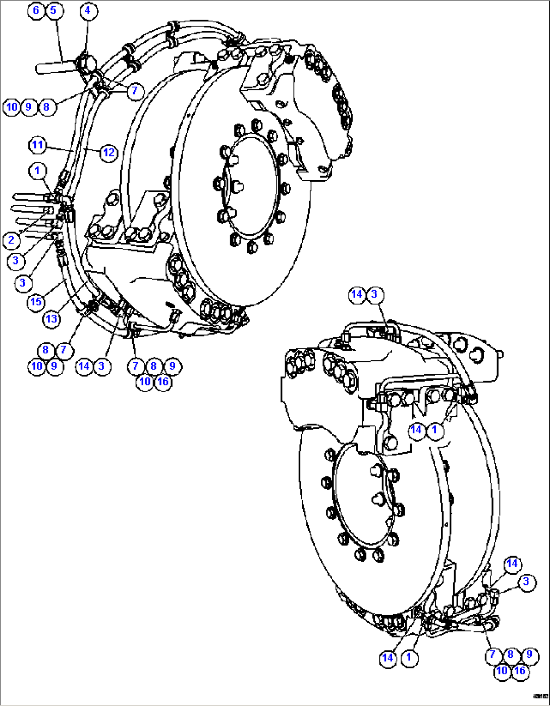 REAR DISC & PARKING BRAKE PIPING