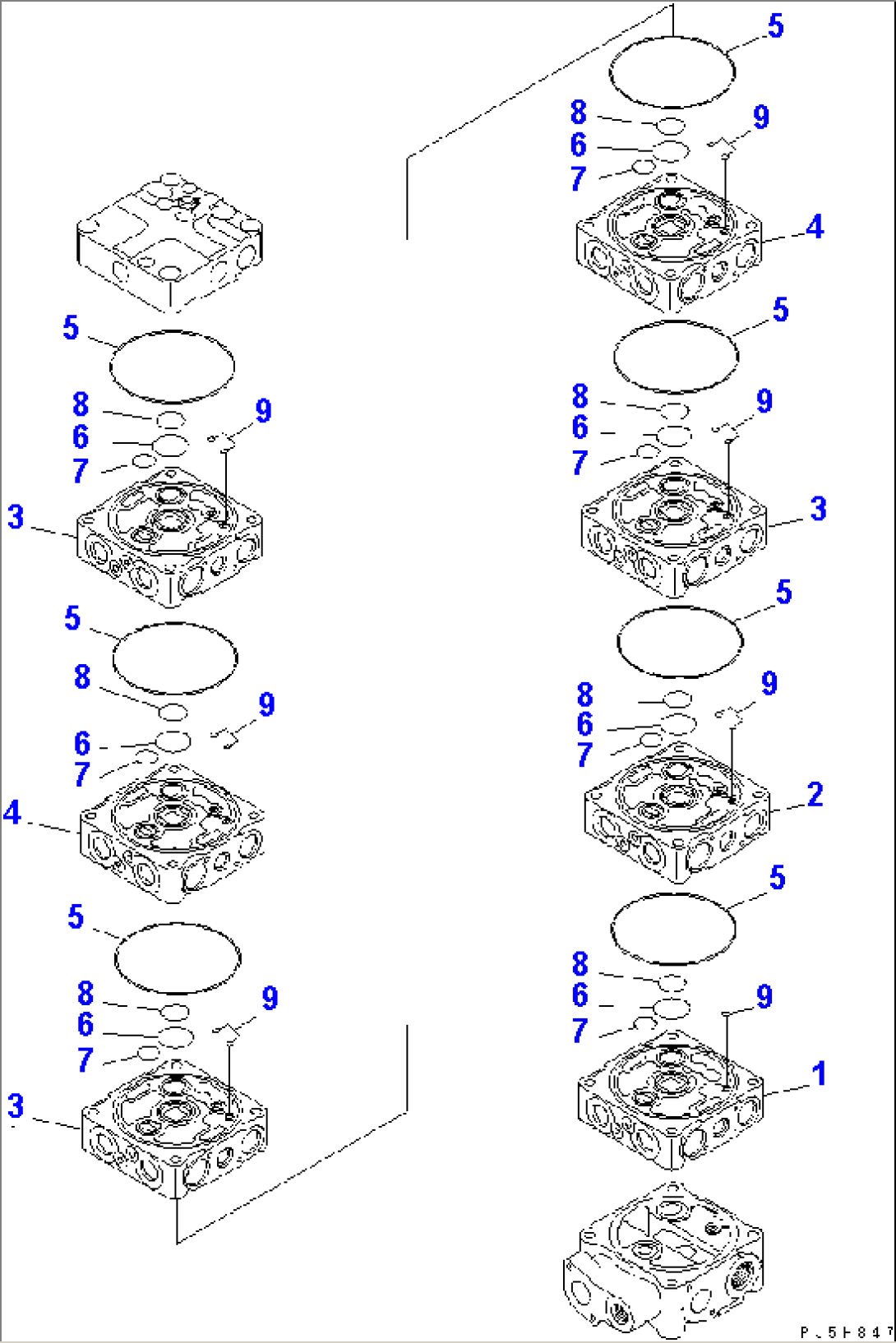 MAIN VALVE (7-VALVE) (1/9)