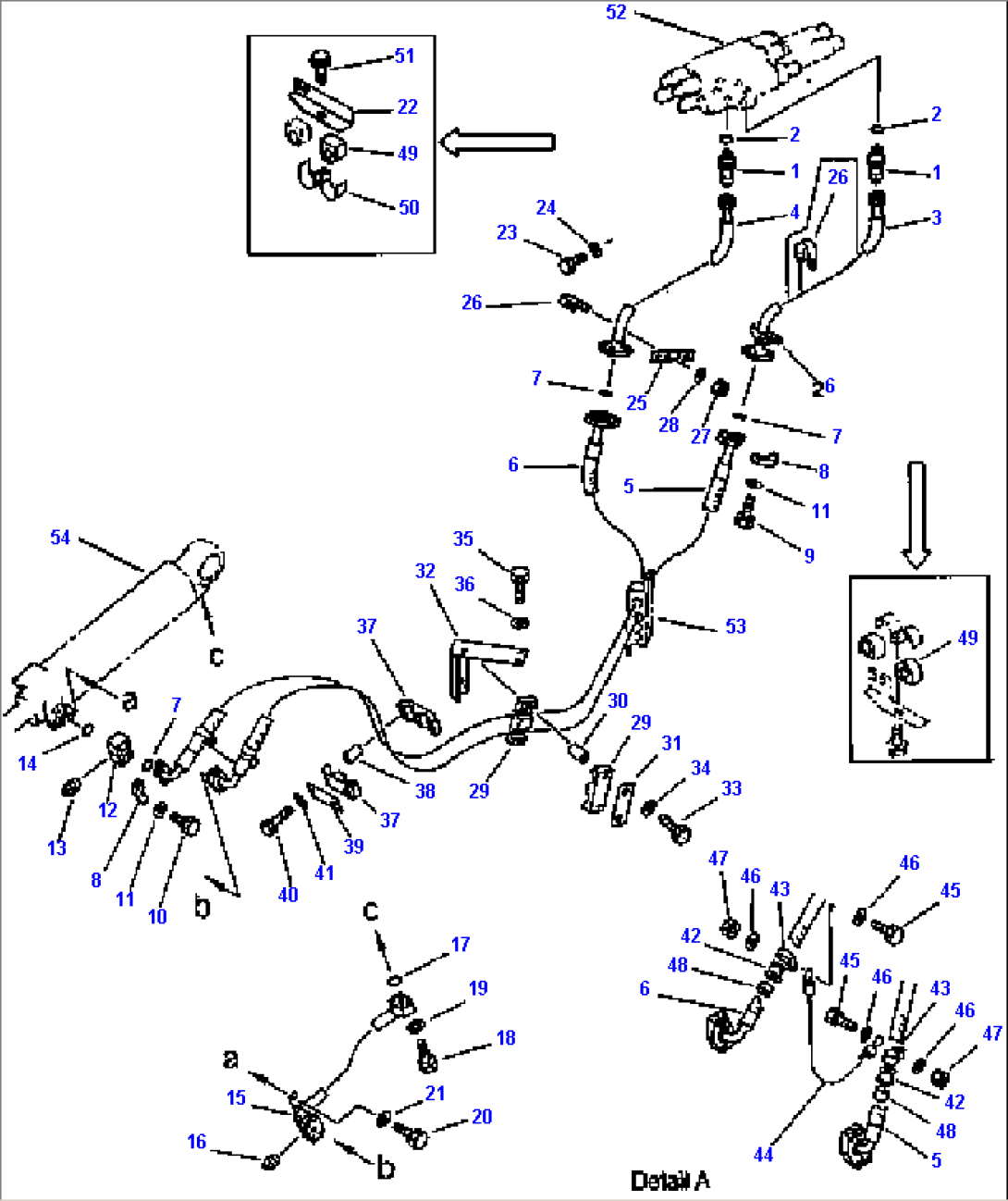 HYDRAULIC PIPING (CONTROL VALVE TO DUMP CYLINDER)