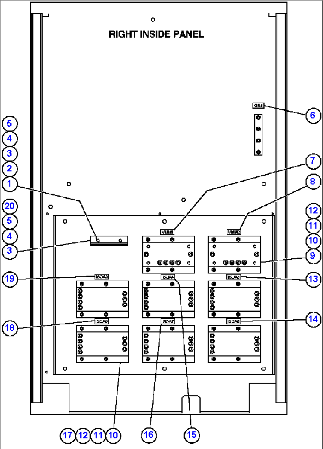 CONTROL CABINET ASSM - L.H. SIDE