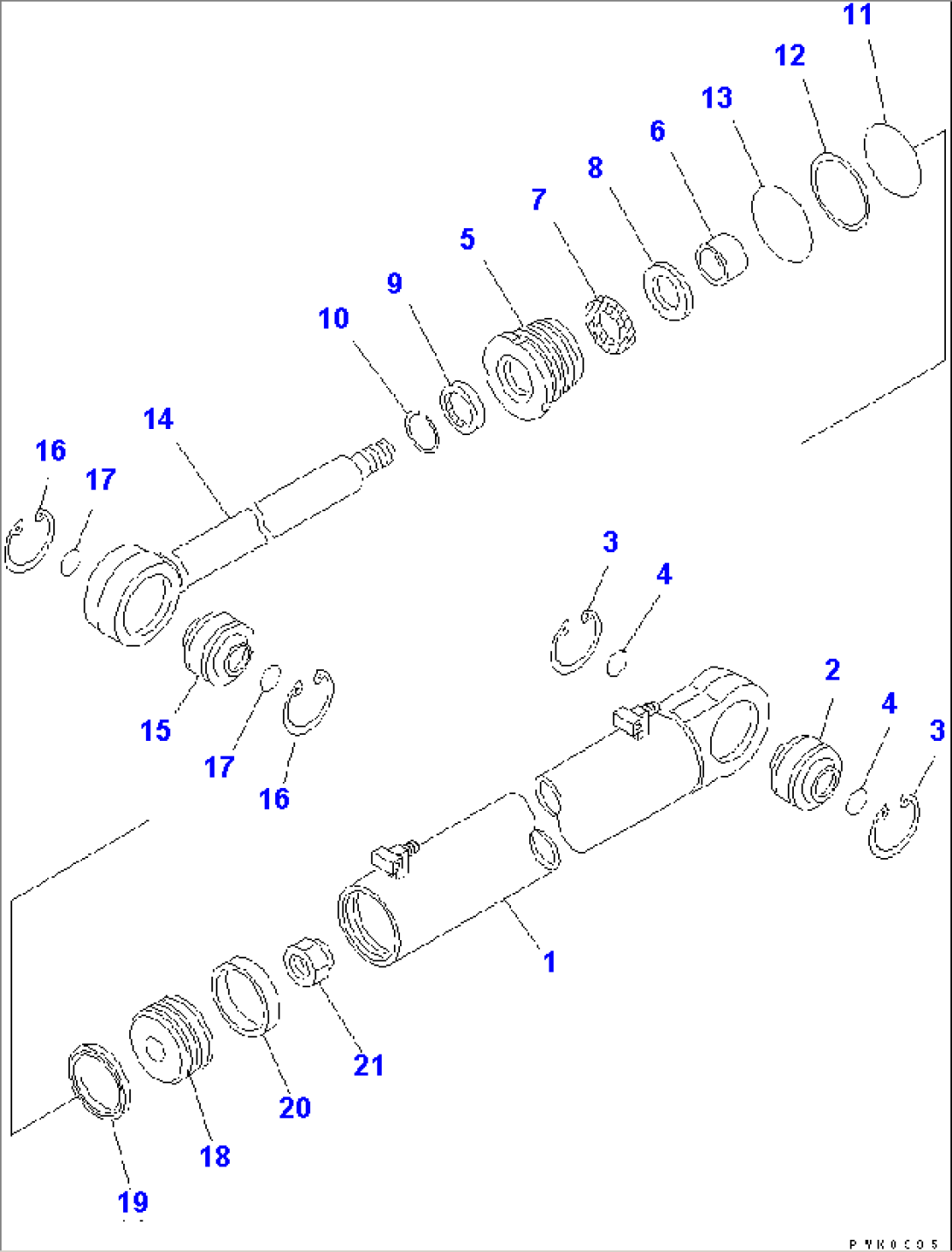 ANGLE CYLINDER (POWER ANGLE POWER TILT DOZER)
