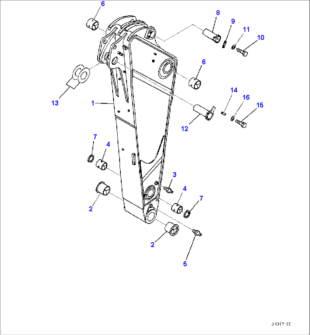 Arm, Arm and Pin (#65242-)