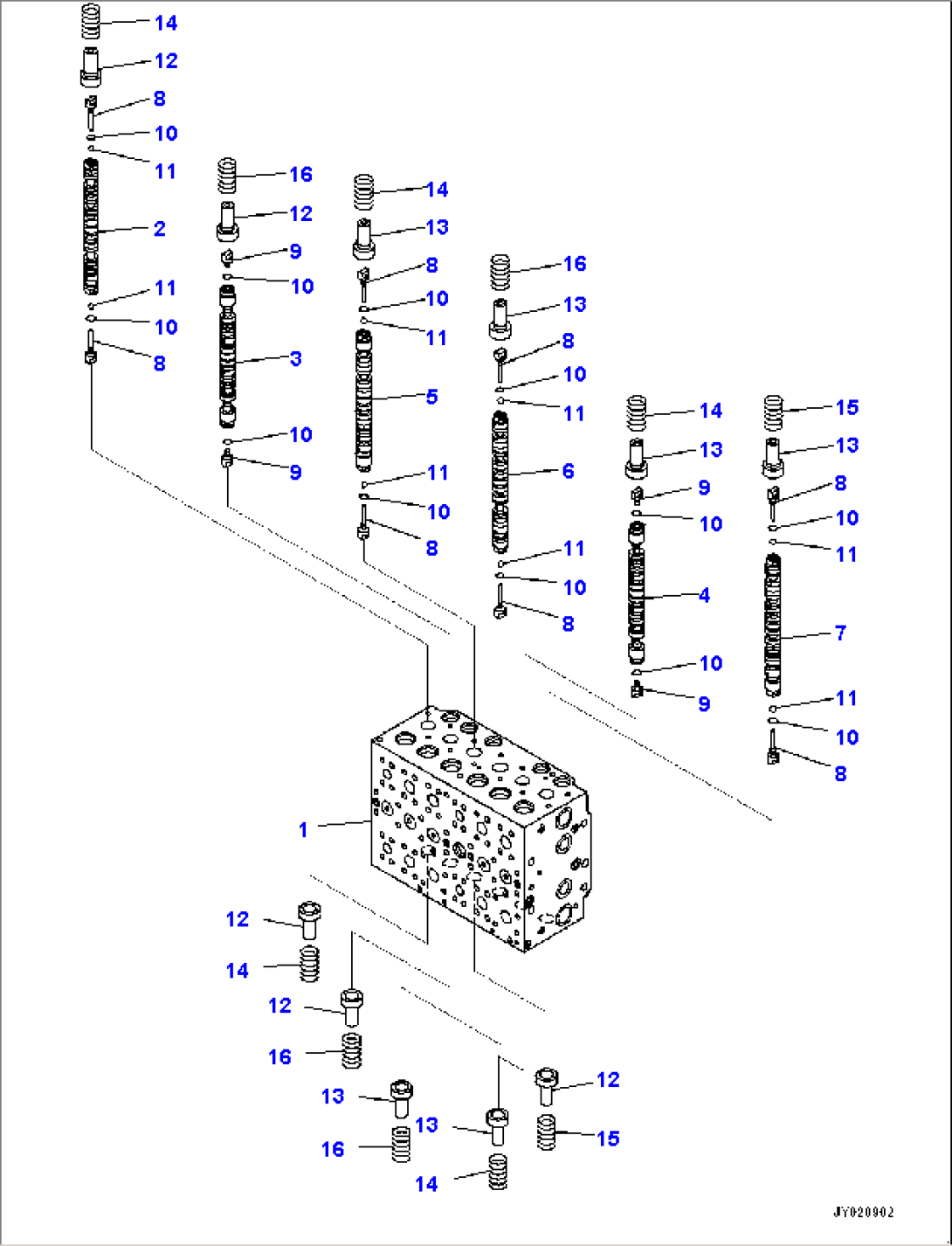 Control Valve, Inner Parts (1/25) (#80001-)