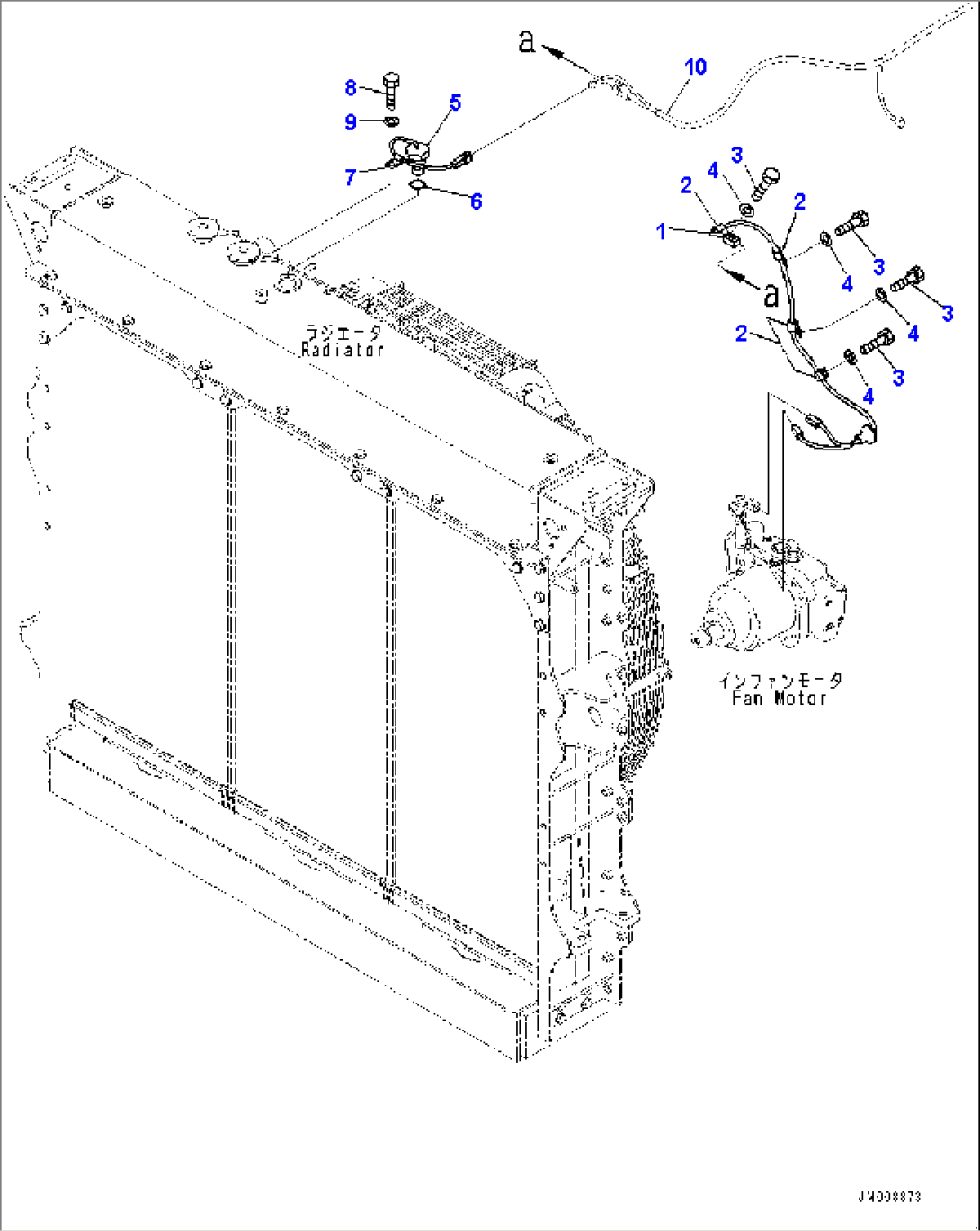 Radiator Group, Sensor and Wiring Harness (#50001-)