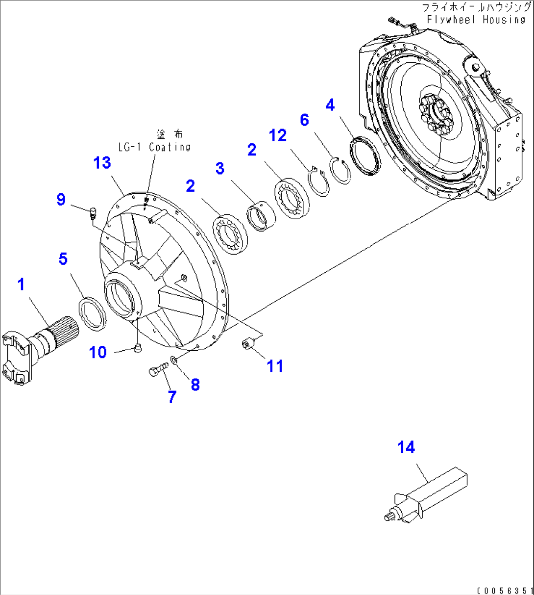 ENGINE (POWER TAKE OFF)(#60002-)