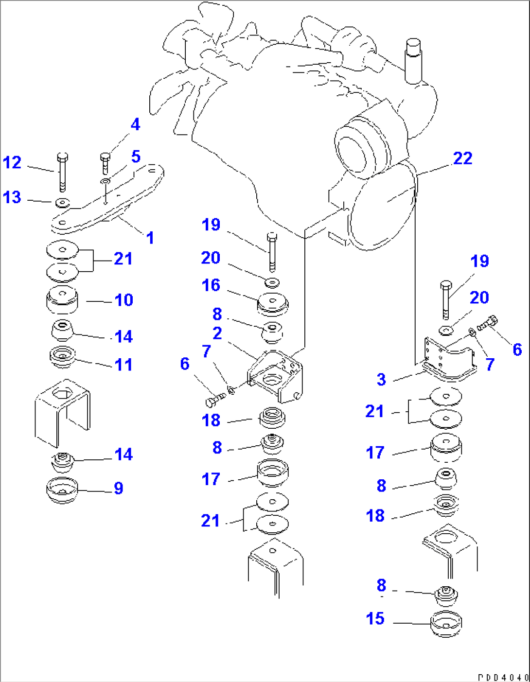 ENGINE MOUNT(#K30001-K31999)
