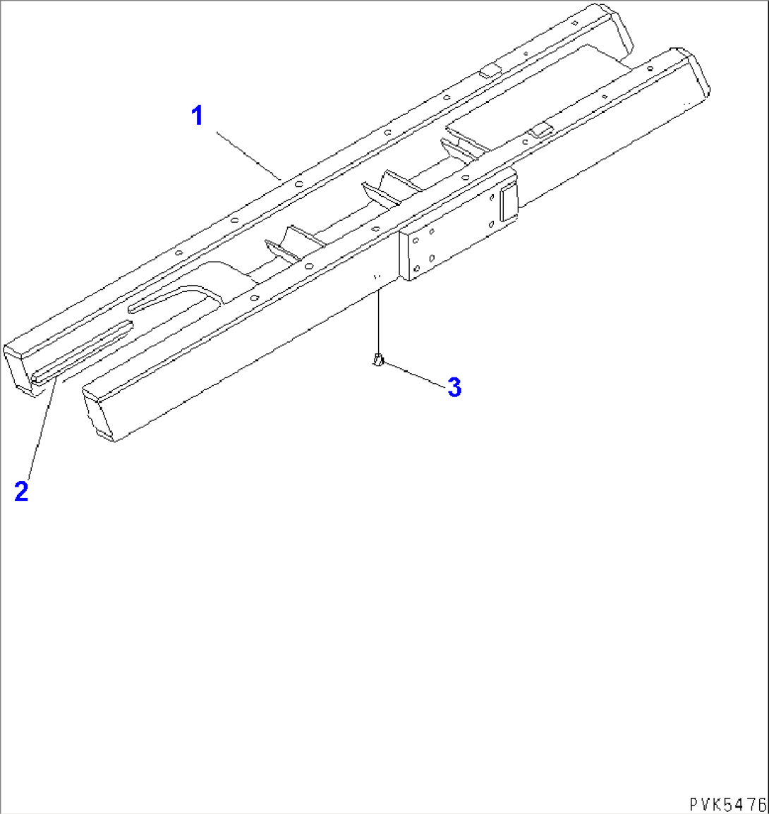 TRACK FRAME (FOR 6-TRACK ROLLER)