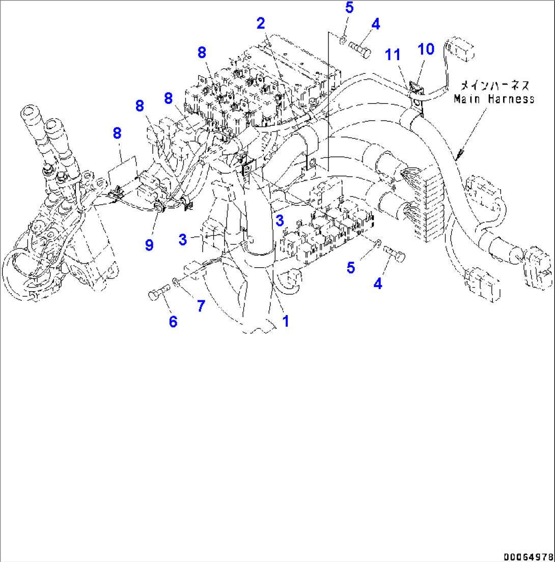 Loader Control Unit, Floor, Wiring Harness (#75896-)