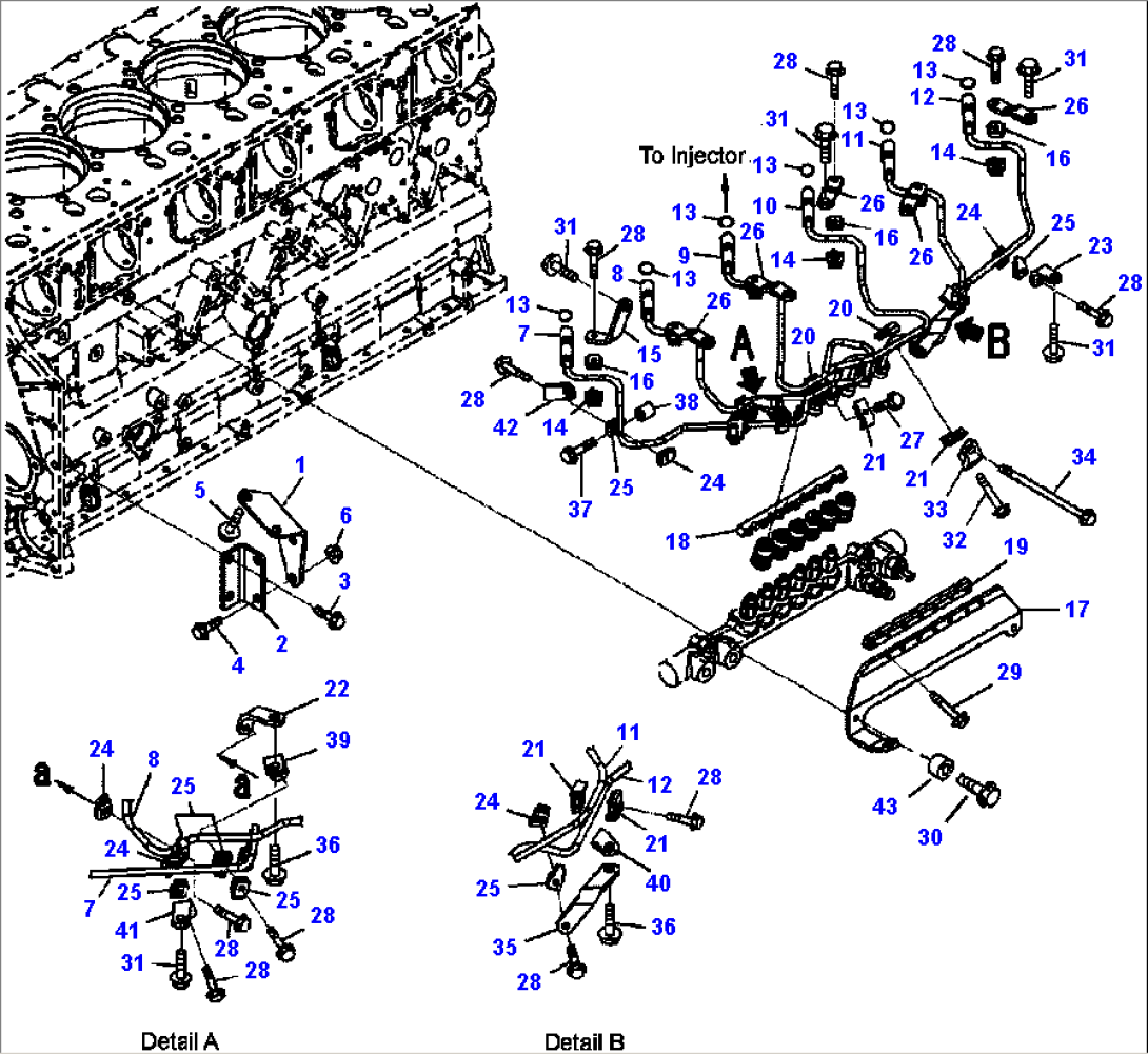 A4103-B8A3 FUEL INJECTION PIPING ORIGINAL RELEASE