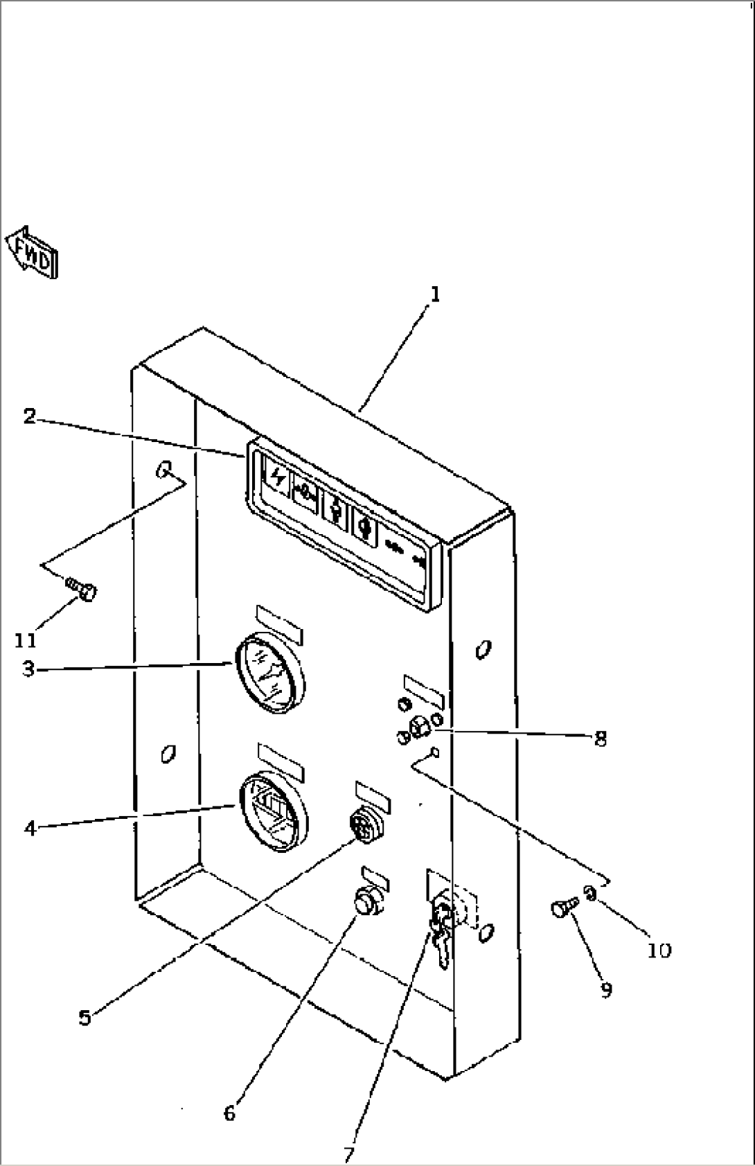 INSTRUMENT PANEL (EXCEPT JAPAN)