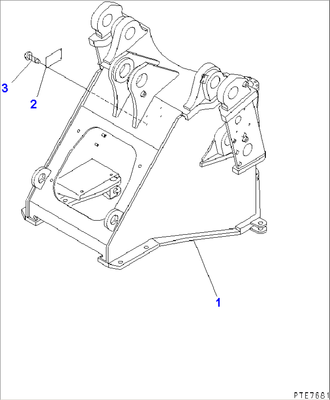 FRONT FRAME (WITH AUTO GREASE SYSTEM)