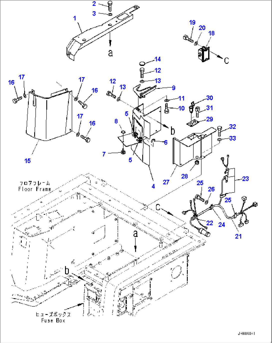 Floor Frame, Floor Cover (#30236-)