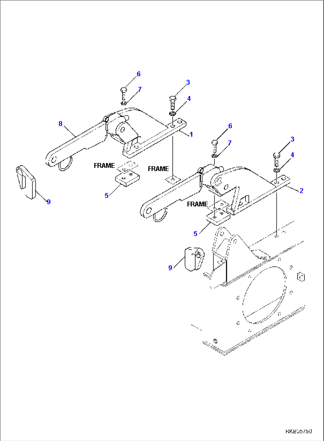 EXCAVATOR CONNECTION FRAME