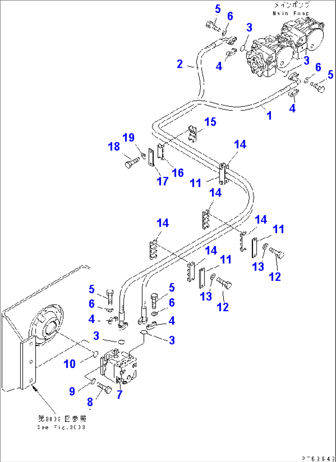 HYDRAULIC PIPING (VIBRATION MOTOR LINE)