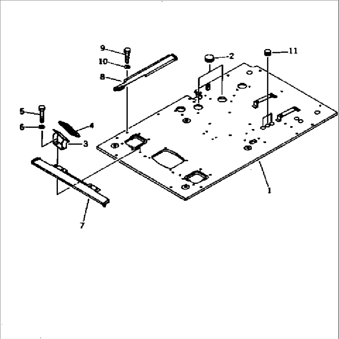 FLOOR FRAME (FOR LONG LEVER CONTROL)(#35001-36437)