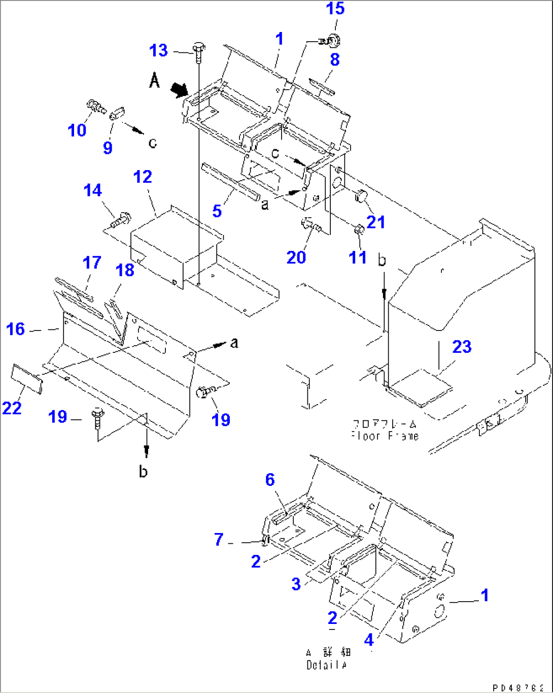 REAR CONSOLE BOX (WITH CAB) (WITHOUT AIR CONDITIONER)(#50001-)