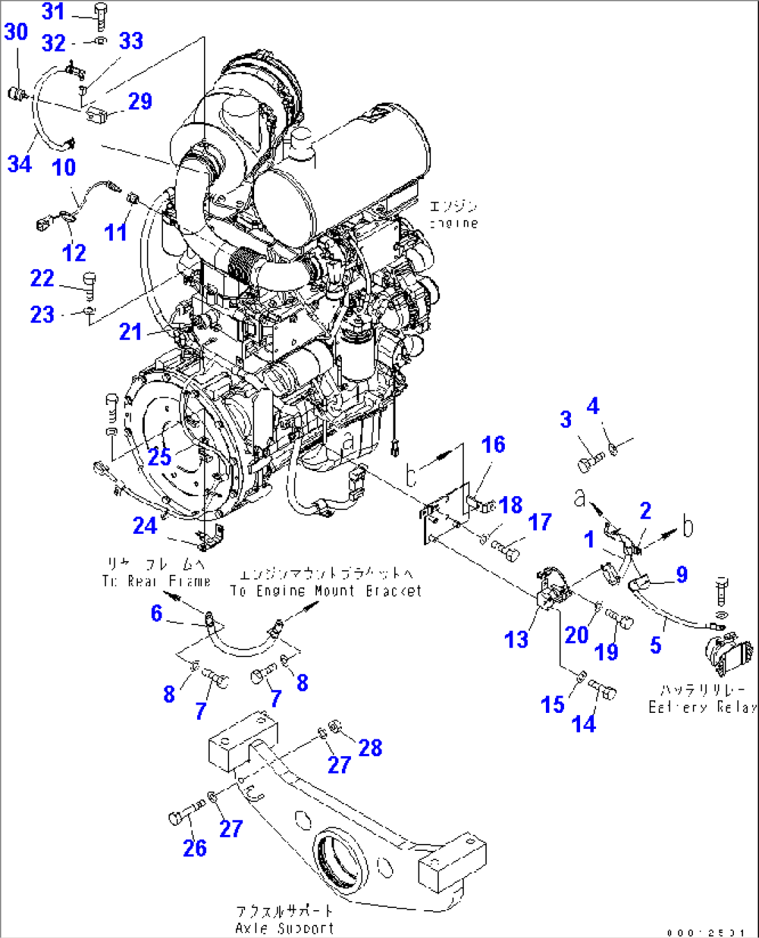 ENGINE HARNESS (2/2) (STARTER HARNESS AND SENSOR) (FOR AIR CONDITIONER)