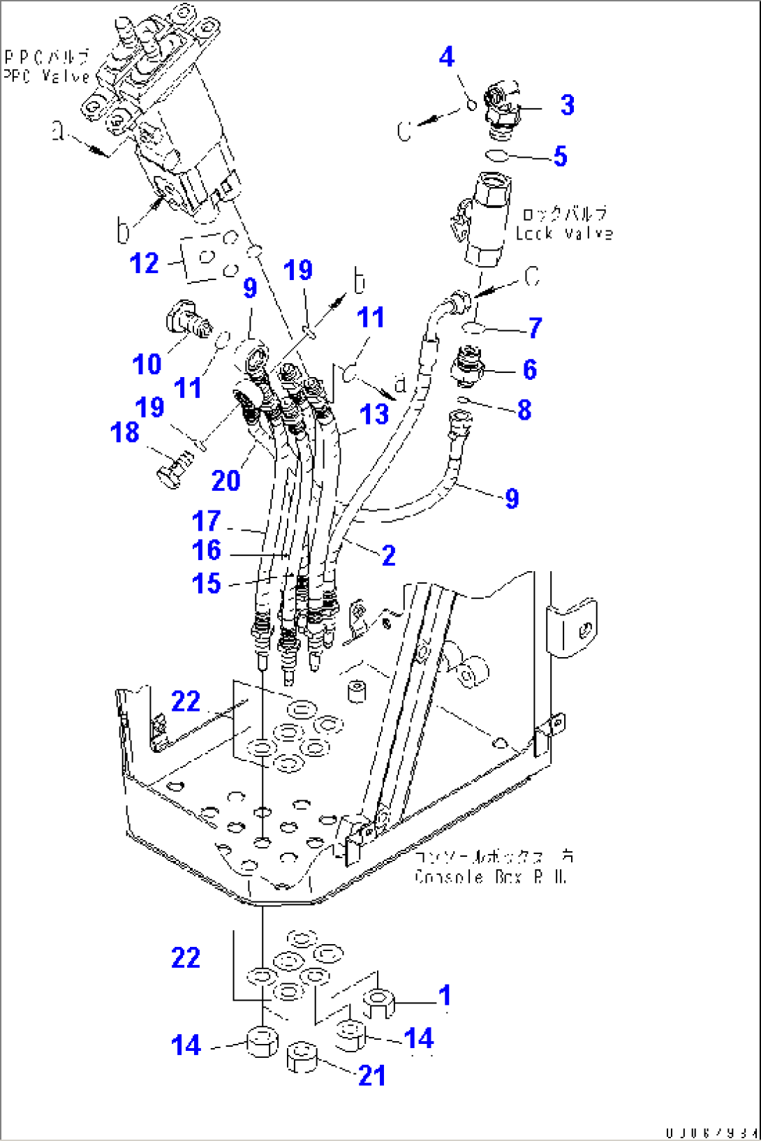 LOADER CONTROL (P.P.C. HOSE) (FOR 2 LEVER)(#70001-)